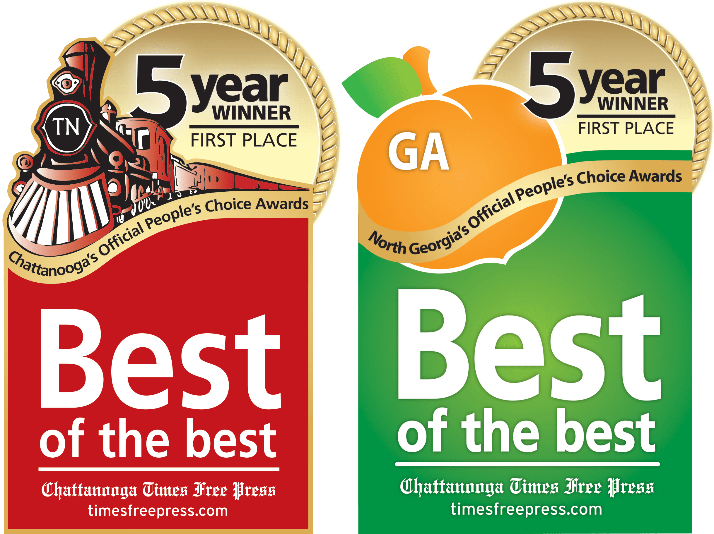 Best of the Best of Chattanooga award badge